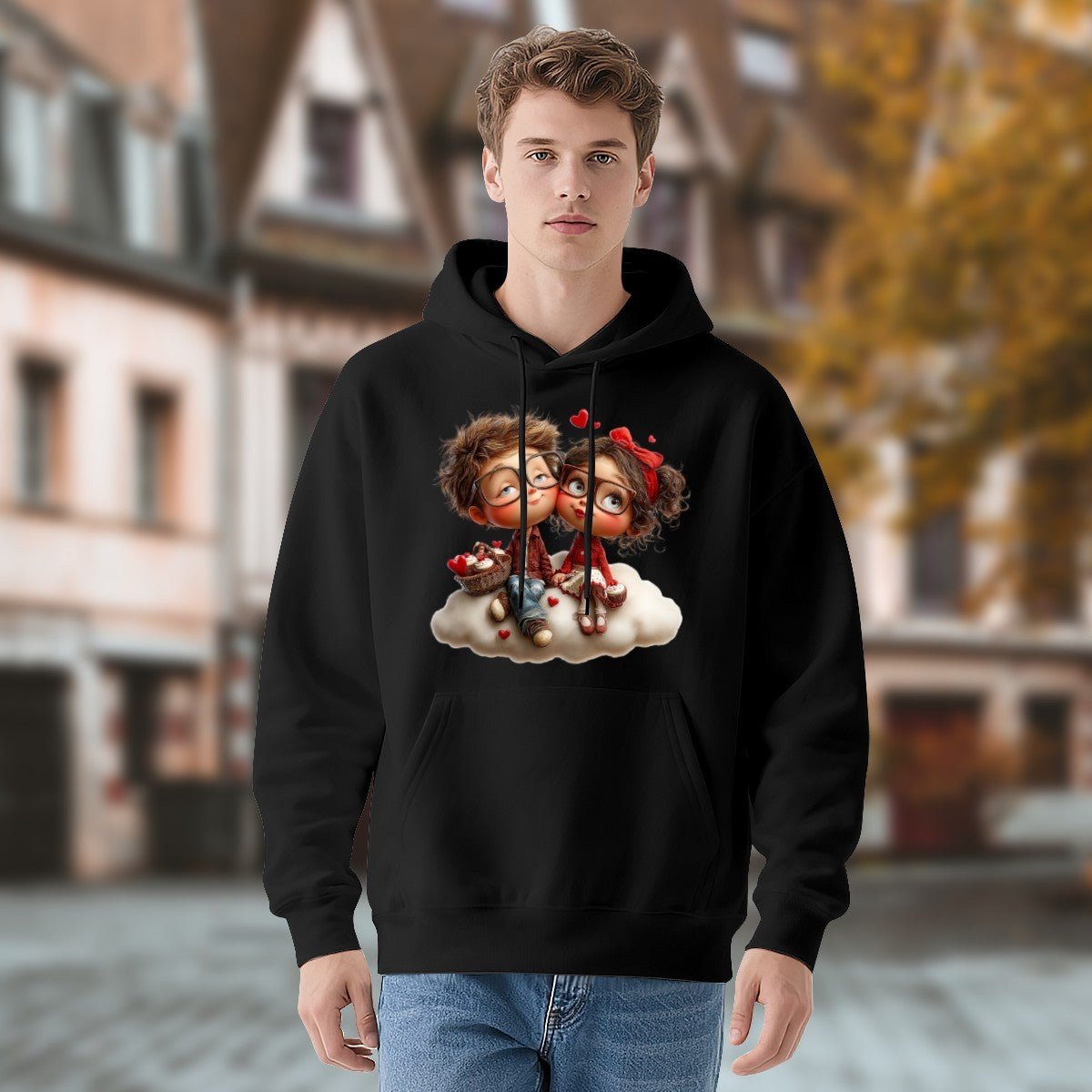 Cute Valentine Couple Hoodie | 280g Custom Quote | BuyEcEc - Hoodies - BuyEcEc