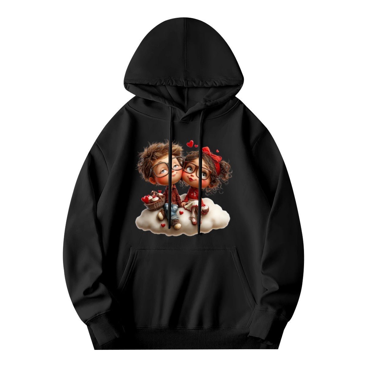 Cute Valentine Couple Hoodie | 280g Custom Quote | BuyEcEc - Hoodies - BuyEcEc