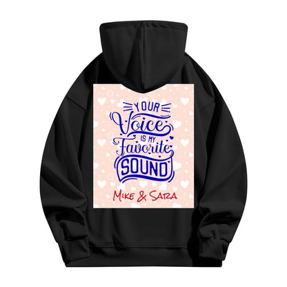 Cute Valentine Couple Hoodie | 280g Custom Quote | BuyEcEc - Hoodies - BuyEcEc