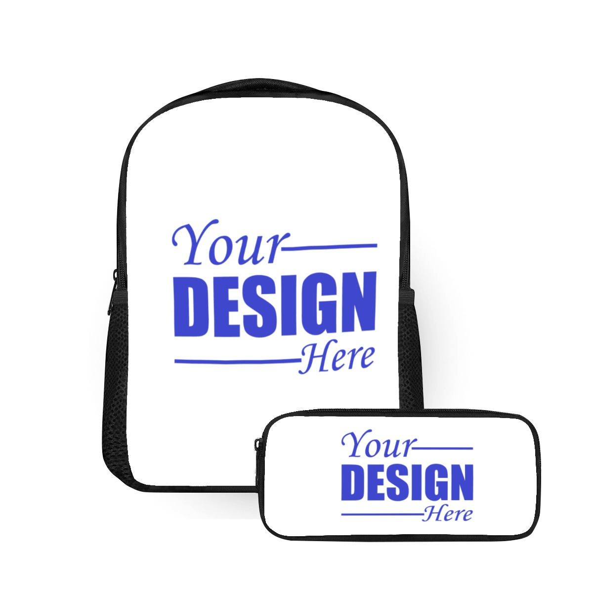Double - Layer Backpack & Pencil Case Combo Set – Custom Design - Storage - BuyEcEc