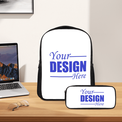 Double - Layer Backpack & Pencil Case Combo Set – Custom Design - Storage - BuyEcEc