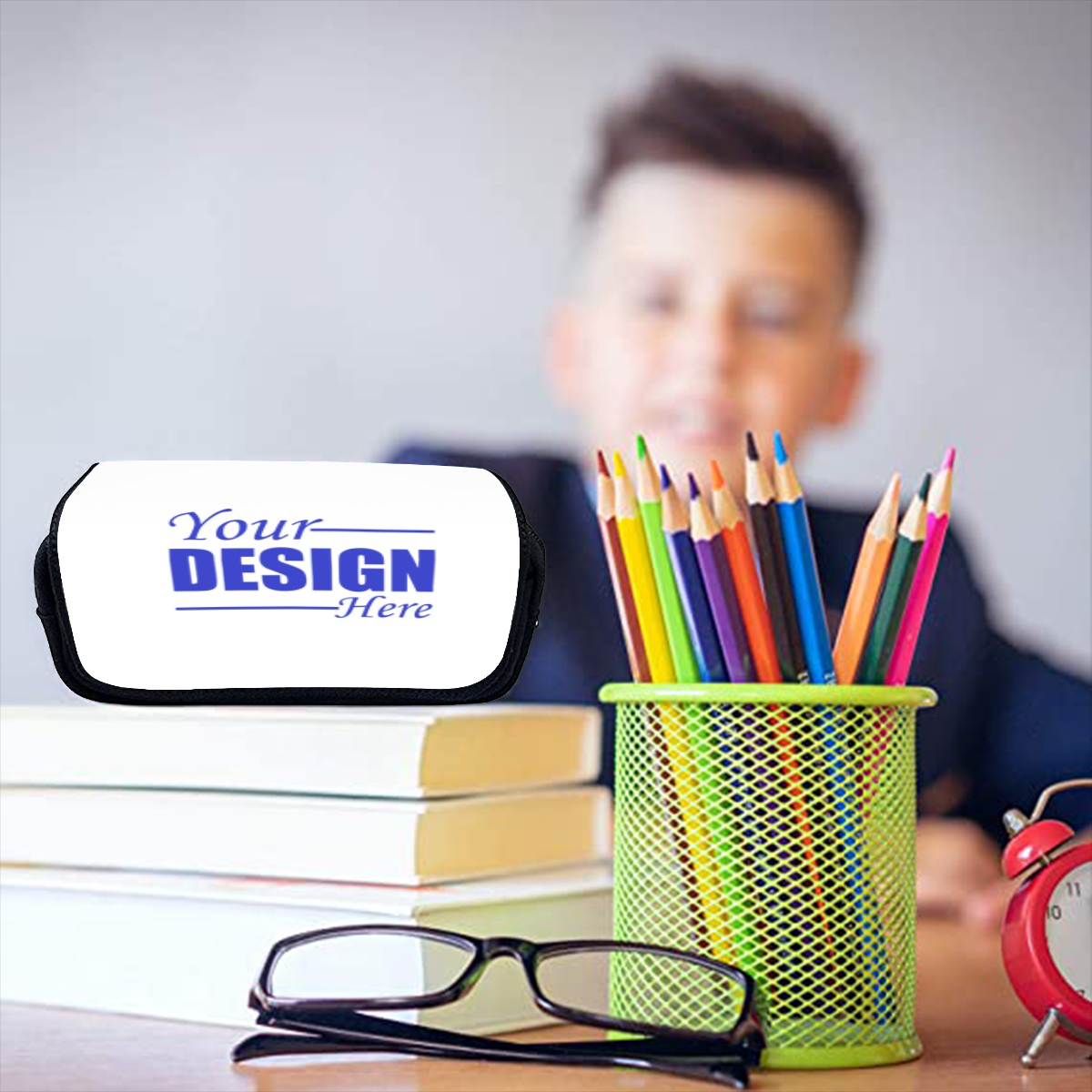 Double - Layer Flip Pencil Case – Custom Design - Storage - BuyEcEc