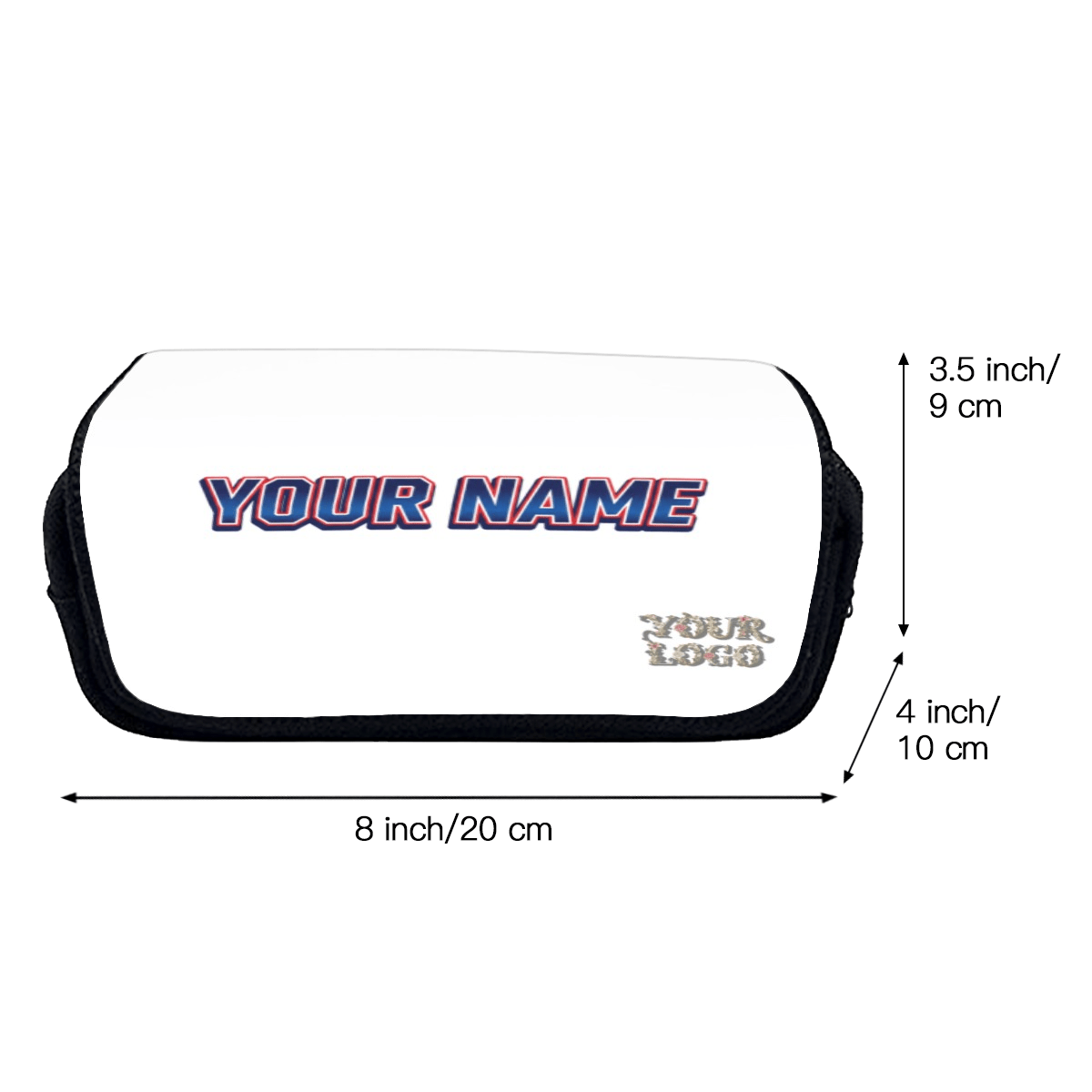 Double - Layer Flip Pencil Case – Custom Name - Storage - BuyEcEc