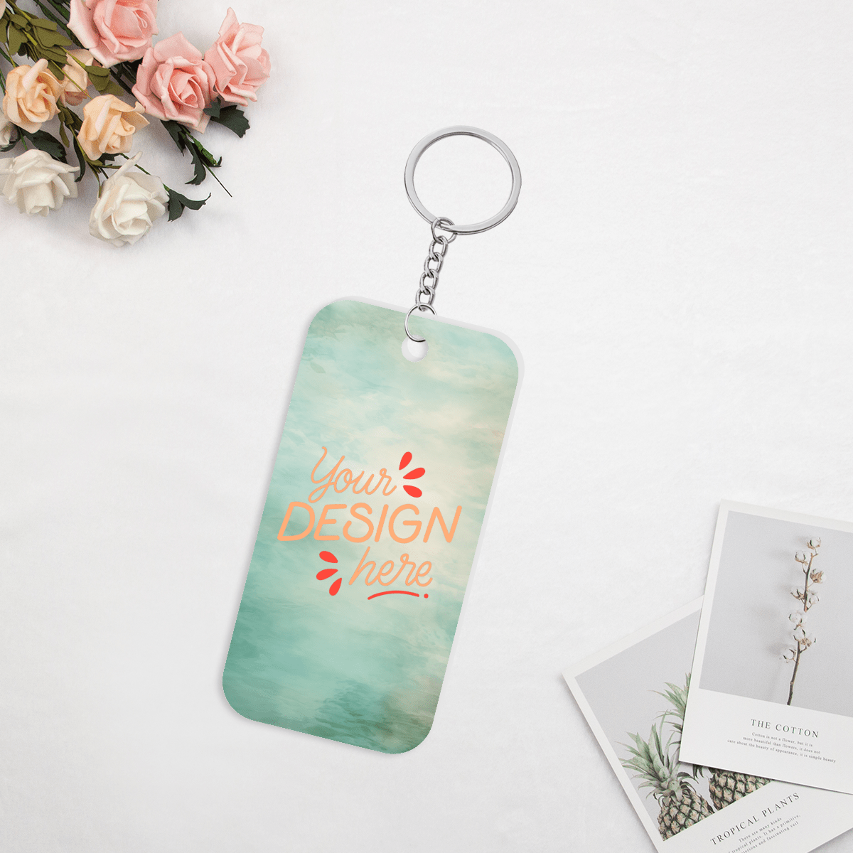 Double - Sided Acrylic Keychain Pendant - Gear - BuyEcEc