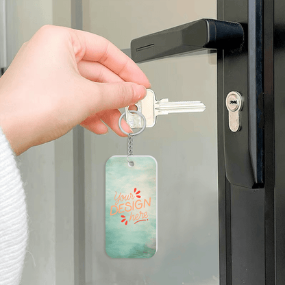 Double - Sided Acrylic Keychain Pendant - Gear - BuyEcEc