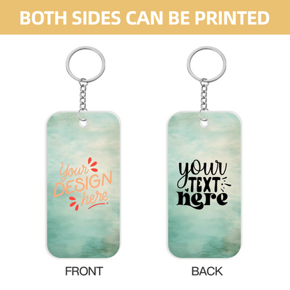 Double - Sided Acrylic Keychain Pendant - Gear - BuyEcEc