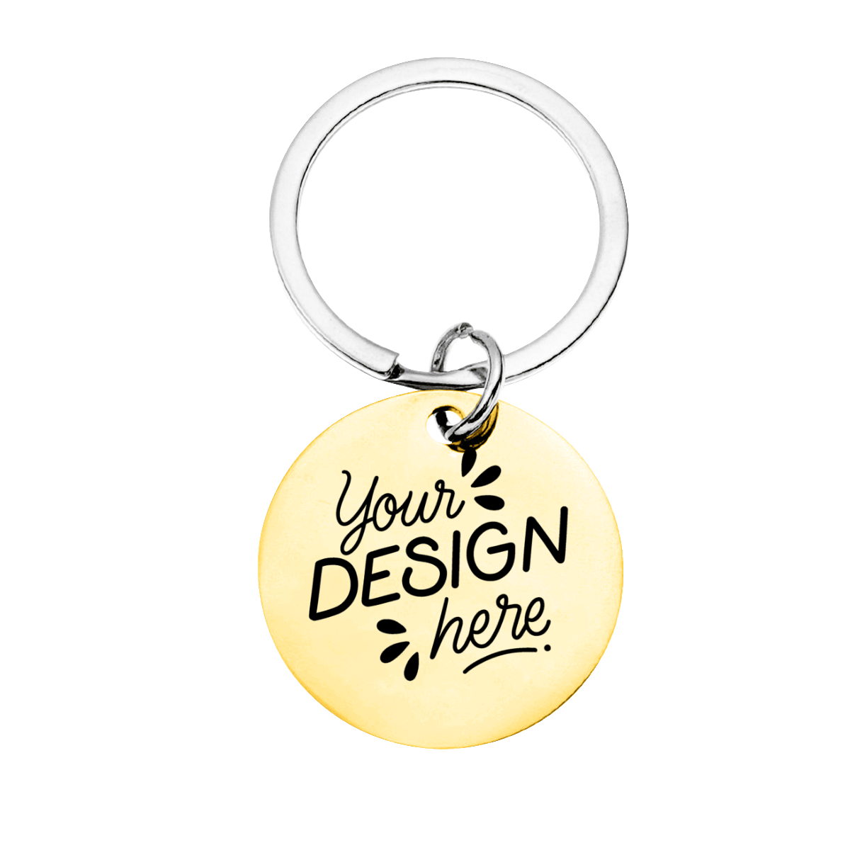 Double - Sided Laser Engraved Stainless Steel Keychain - Gear - BuyEcEc