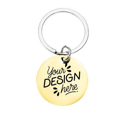 Double - Sided Laser Engraved Stainless Steel Keychain - Gear - BuyEcEc
