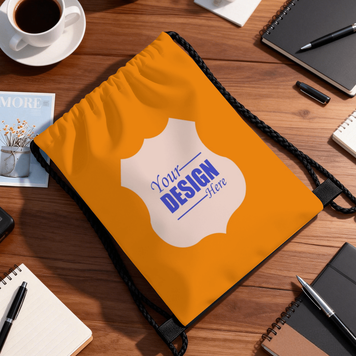 Drawstring Bag – Single - Side Custom Design - Storage - BuyEcEc