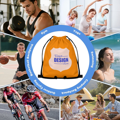 Drawstring Bag – Single - Side Custom Design - Storage - BuyEcEc