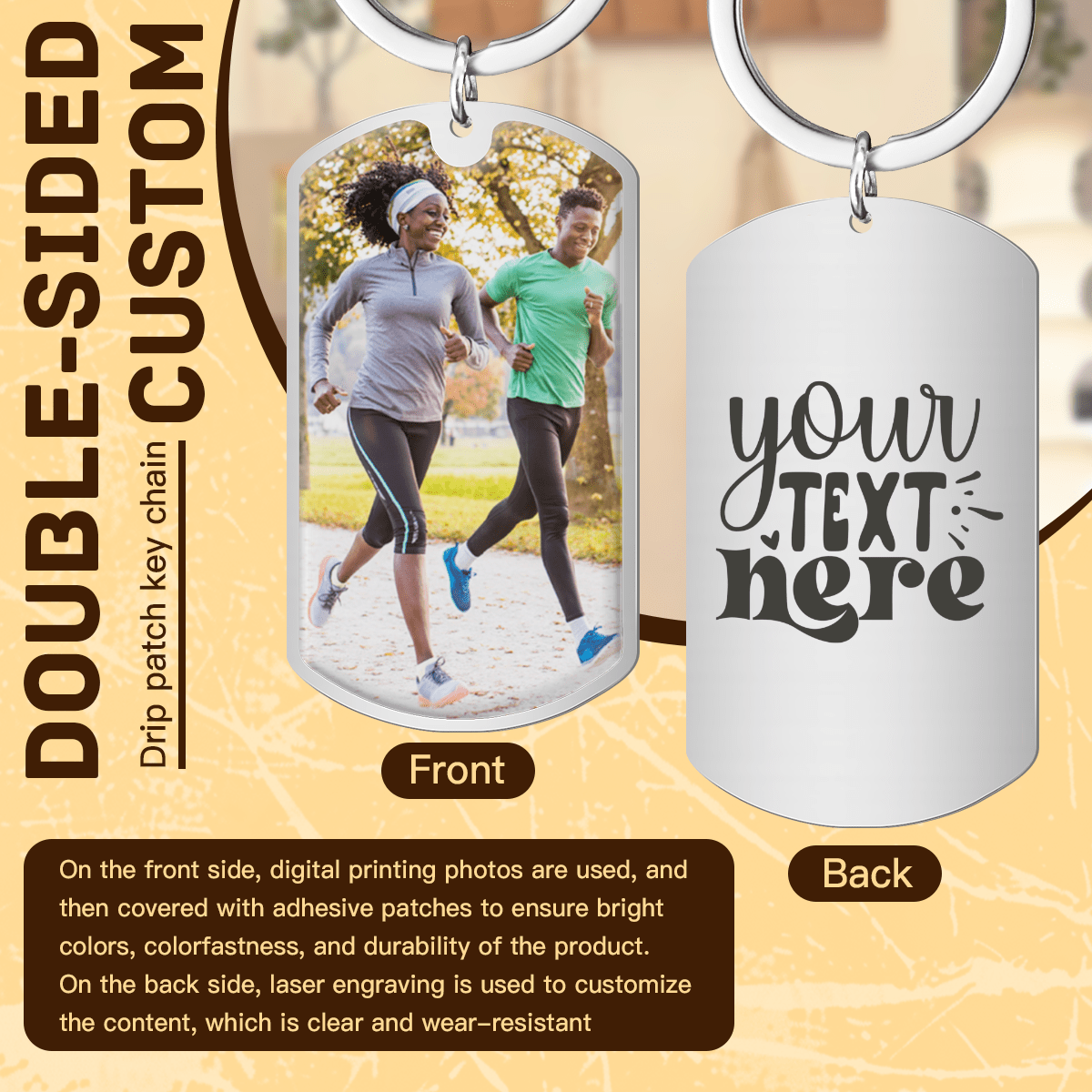 Epoxy Patch Keychain - Gear - BuyEcEc