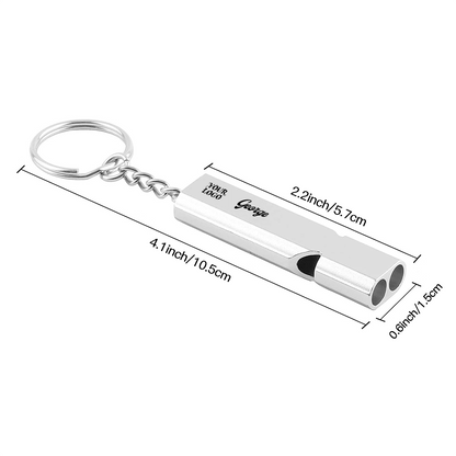 Field Rescue Whistle Aluminum Laser Engraving - BuyEcEc
