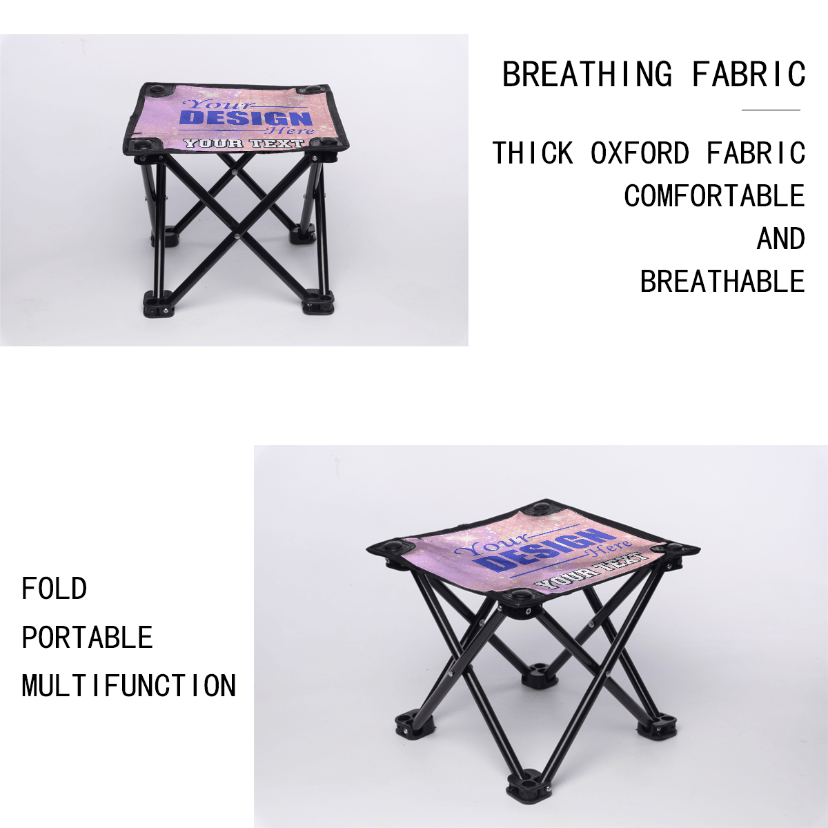 Folding Fishing Stool Oxford Heat Transfer - BuyEcEc