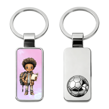 Football Stainless Steel Keychain - Gear - BuyEcEc