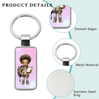 Football Stainless Steel Keychain - Gear - BuyEcEc
