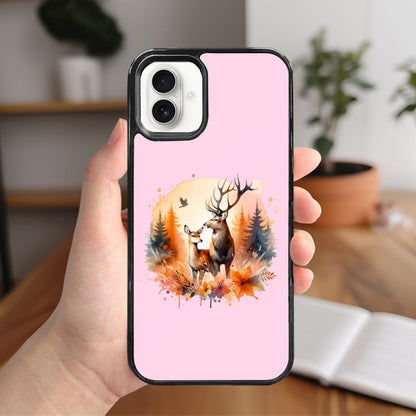 Forest Deer Mirror Phone Case for iPhone 16 Plus: Embrace Nature - iphoneCases - BuyEcEc