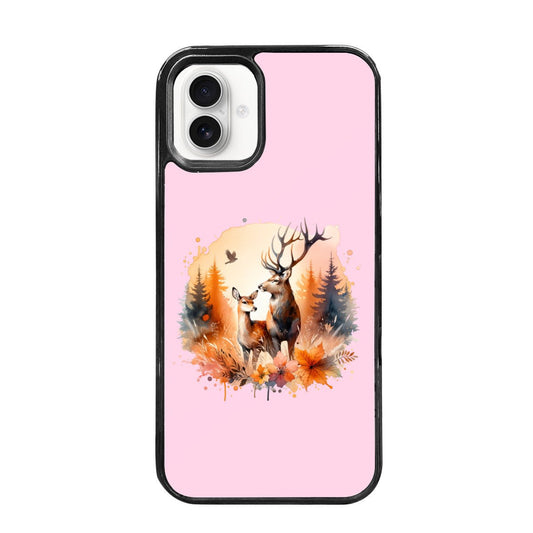 Forest Deer Mirror Phone Case for iPhone 16 Plus: Embrace Nature - iphoneCases - BuyEcEc