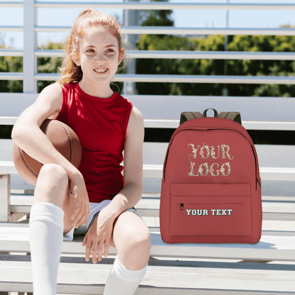 Half - Width Lightweight Student Backpack – Custom Text - Storage - BuyEcEc