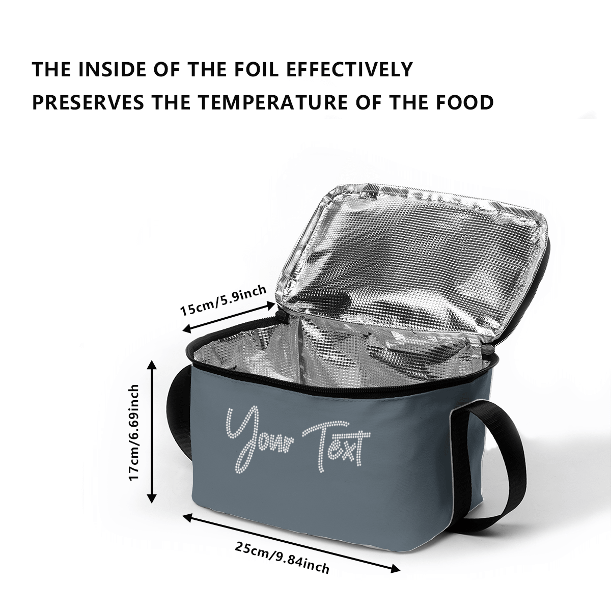 Insulated Lunch Box – Custom Text (Dot) - Storage - BuyEcEc
