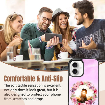 iPhone 16 Mirror Case: Circle Photo & Personalized Unique Gift - iphoneCases - BuyEcEc