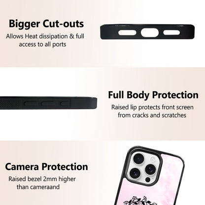 iPhone 16 Pro Mirror Phone Case: Custom Monogram Your Name - iphoneCases - BuyEcEc