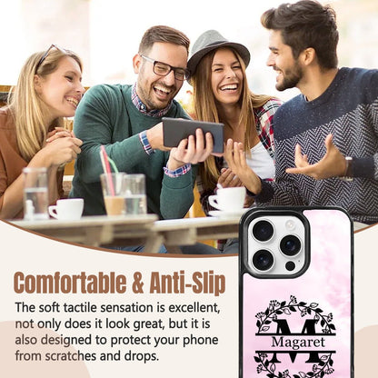 iPhone 16 Pro Mirror Phone Case: Custom Monogram Your Name - iphoneCases - BuyEcEc