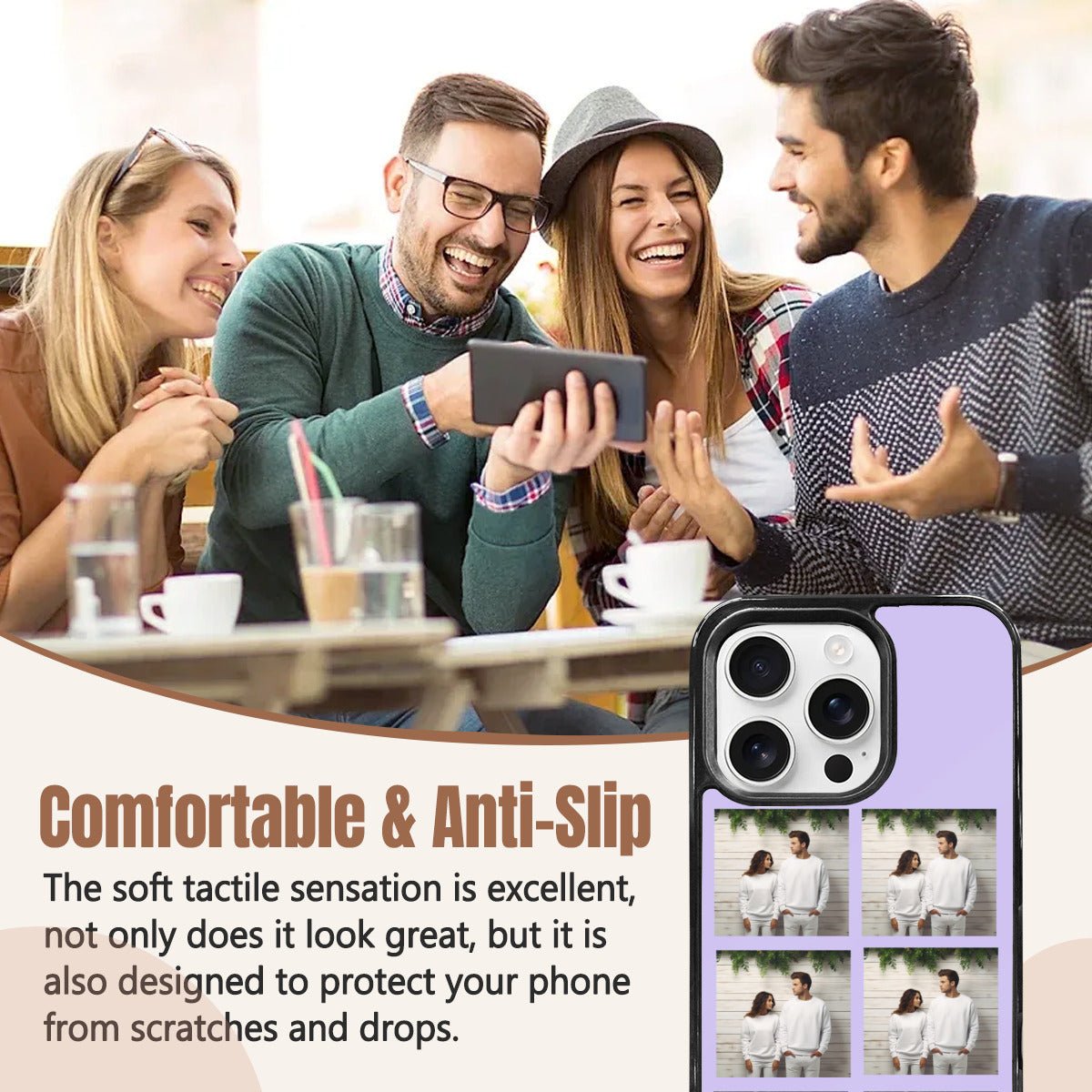 iPhone 16 Pro Mirror Phone Case: Photo Collage, Style & Protection - iphoneCases - BuyEcEc