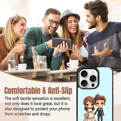 iPhone 16 Pro Wedding Gift: Unique Mirror Case with Personalized Text - iphoneCases - BuyEcEc