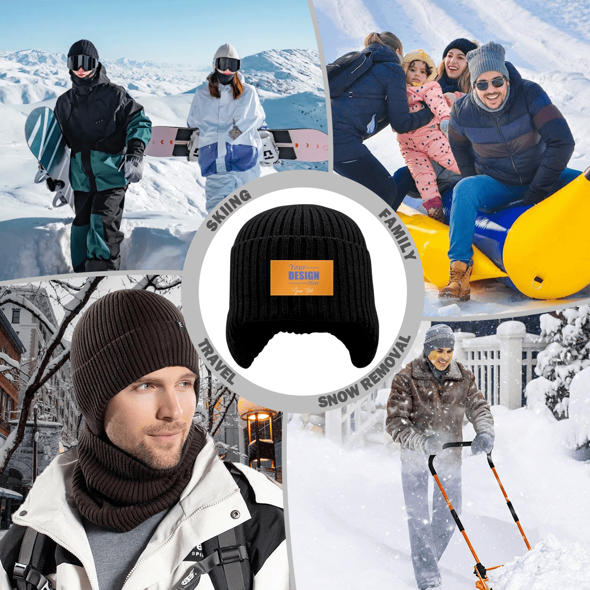 Knit Hat With Ear Protection - Gear - BuyEcEc