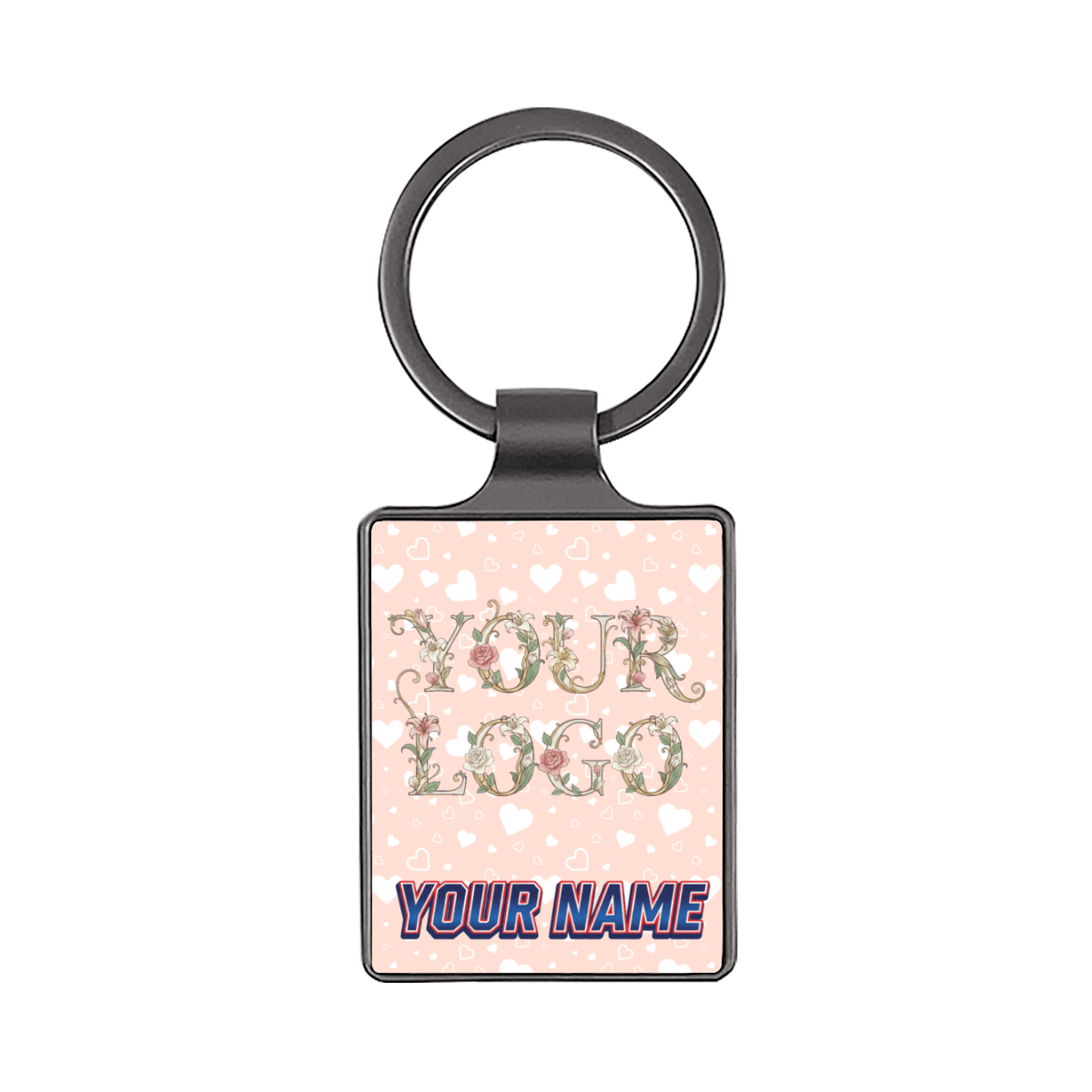 Large Square Stainless Steel Keychain - Gear - BuyEcEc