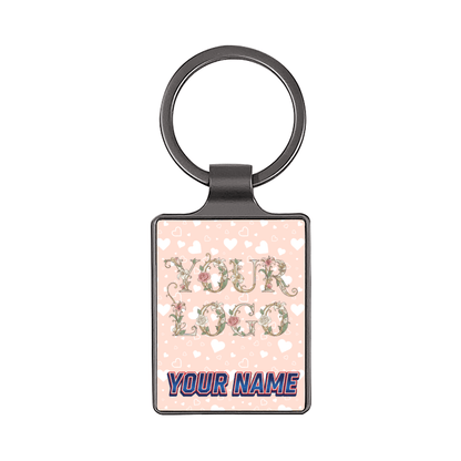 Large Square Stainless Steel Keychain - Gear - BuyEcEc