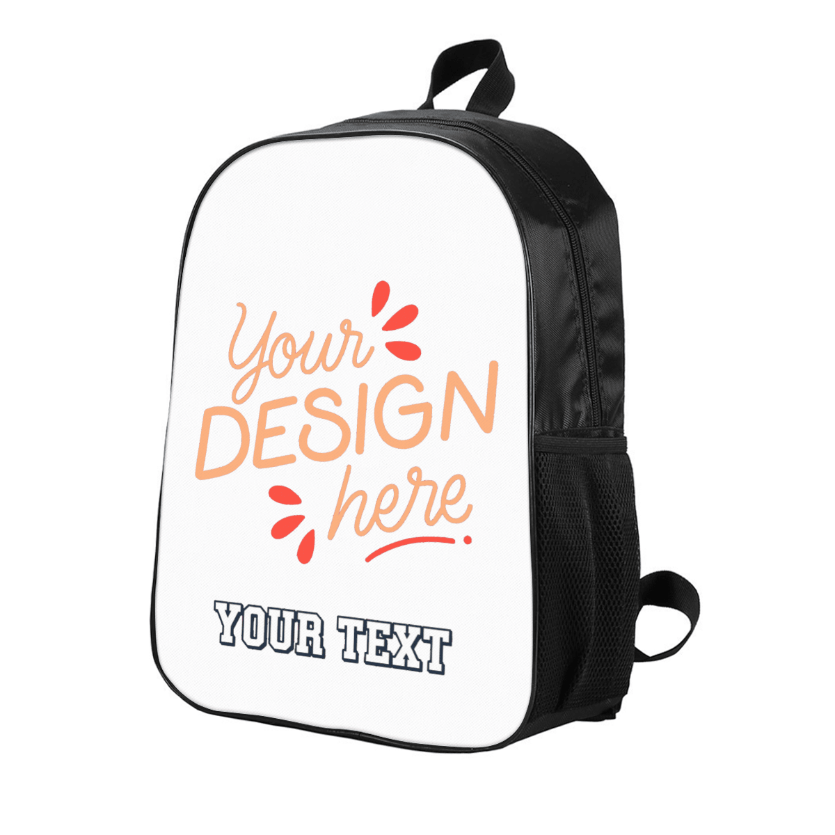 Lightweight Casual Backpack with Fishbone Design – Custom Text - Storage - BuyEcEc
