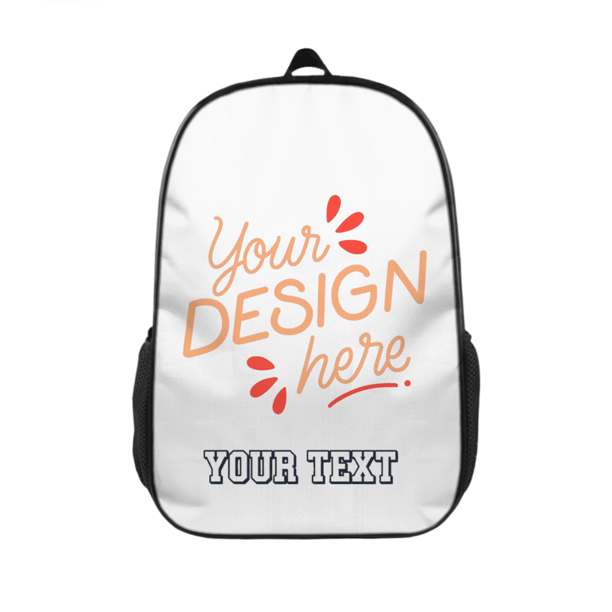 Lightweight Casual Backpack with Fishbone Design – Custom Text - Storage - BuyEcEc