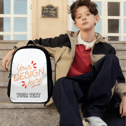 Lightweight Casual Backpack with Fishbone Design – Custom Text - Storage - BuyEcEc