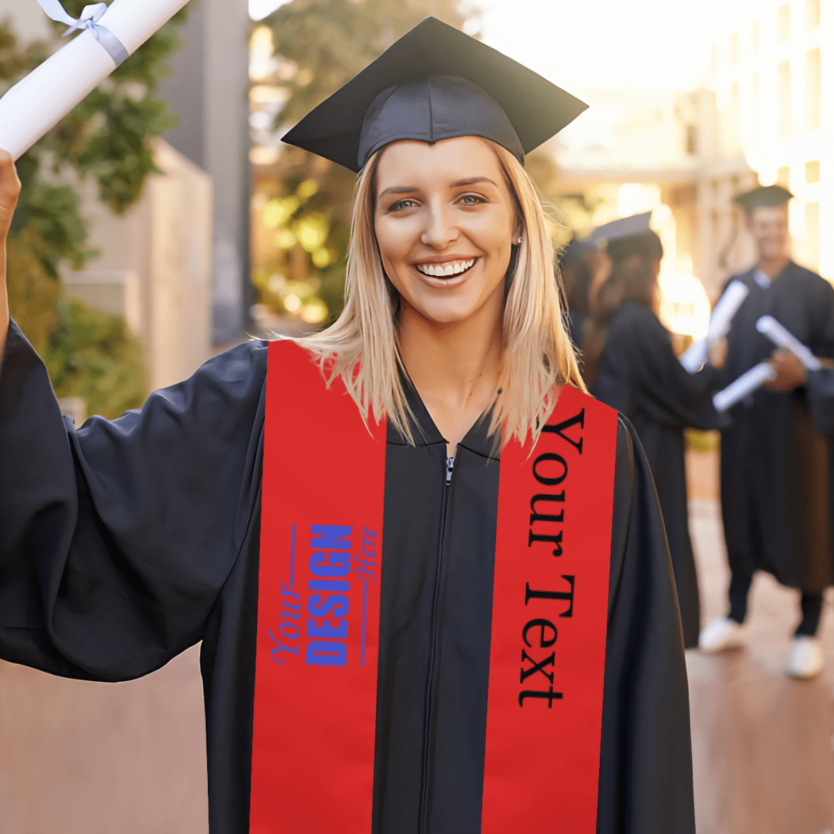 Lightweight Double - Sided Graduation Shawl (Angled) - Gear - BuyEcEc