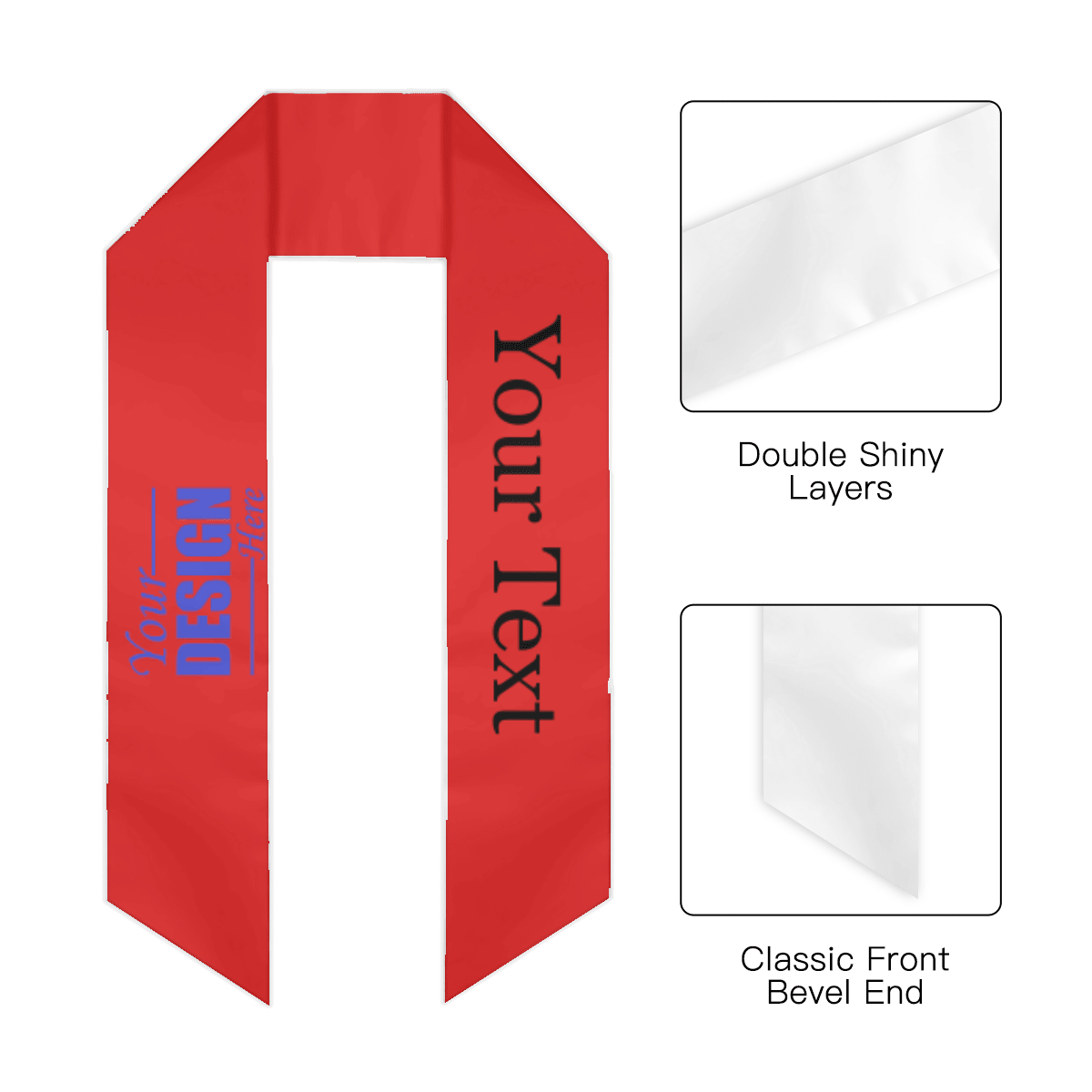 Lightweight Double - Sided Graduation Shawl (Angled) - Gear - BuyEcEc