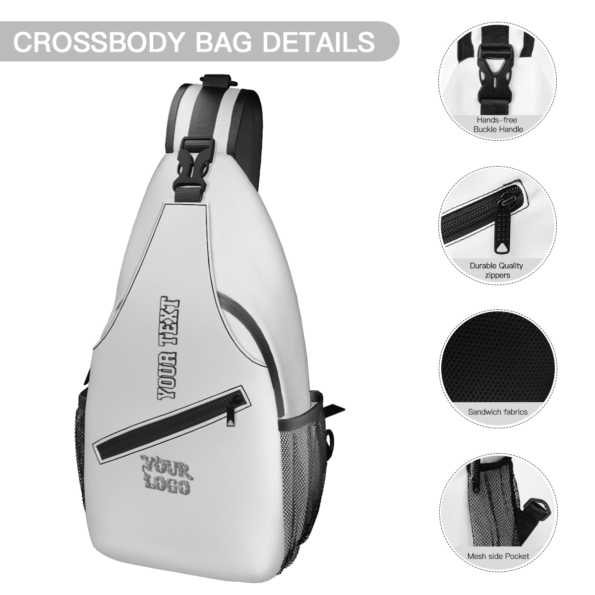 Men's Casual Crossbody Chest Bag – Custom Logo - Storage - BuyEcEc