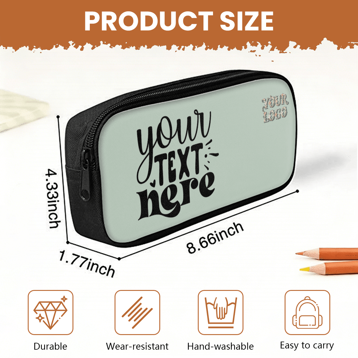 Pencil Case – Custom Logo - Storage - BuyEcEc