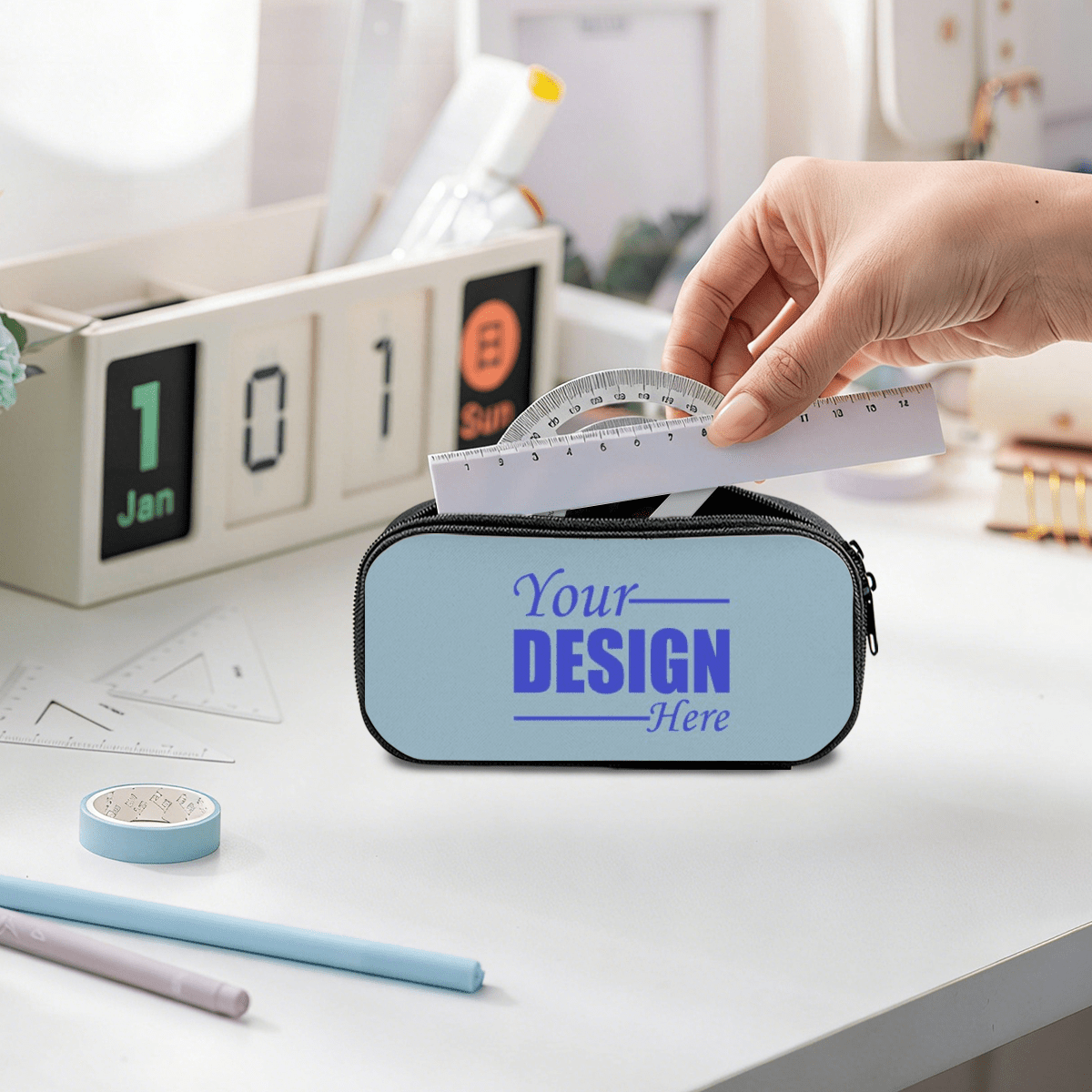 Pencil Case with Elastic Band – Custom Design - Storage - BuyEcEc