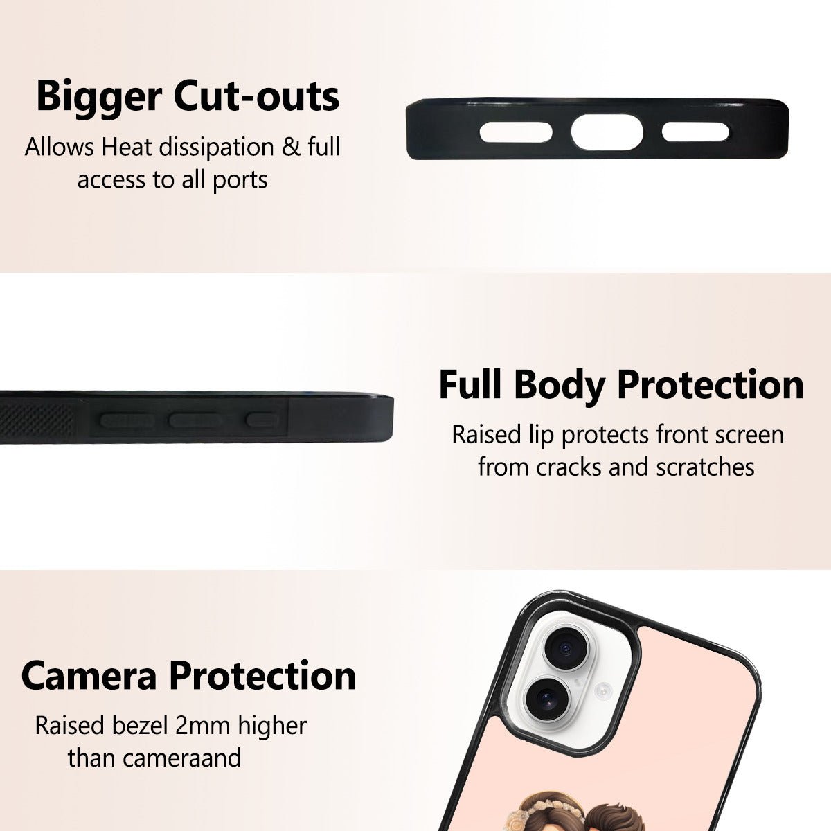 Perfect Wedding Gift: iPhone 16 Mirror Phone Case for Newlyweds - iphoneCases - BuyEcEc