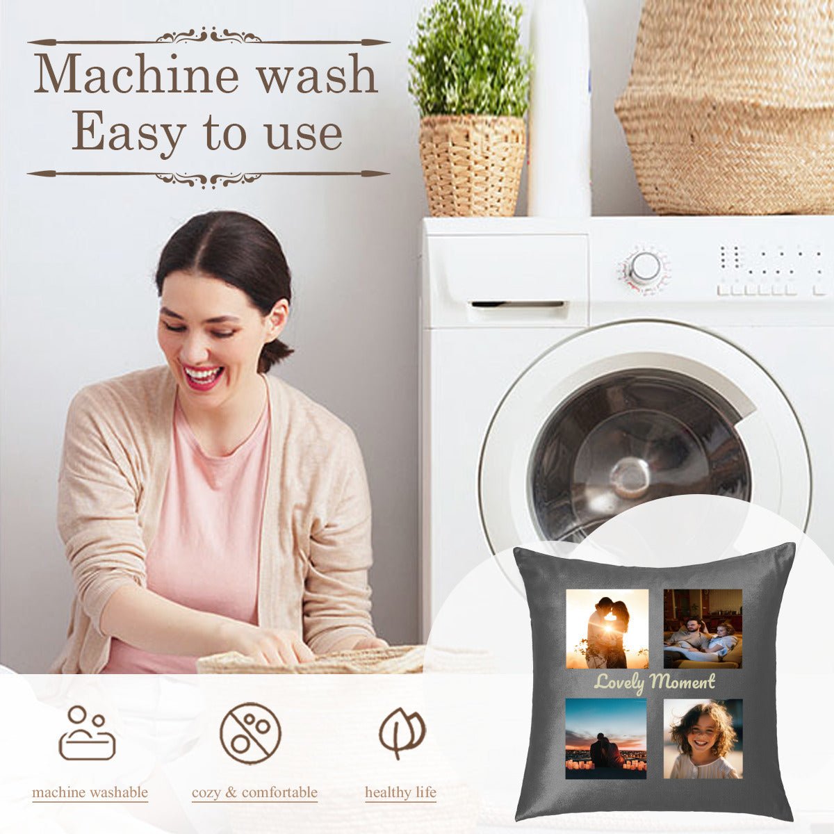 Personalized 4 - Photo Collage Pillowcase | Custom Memories - Pillowcases - BuyEcEc