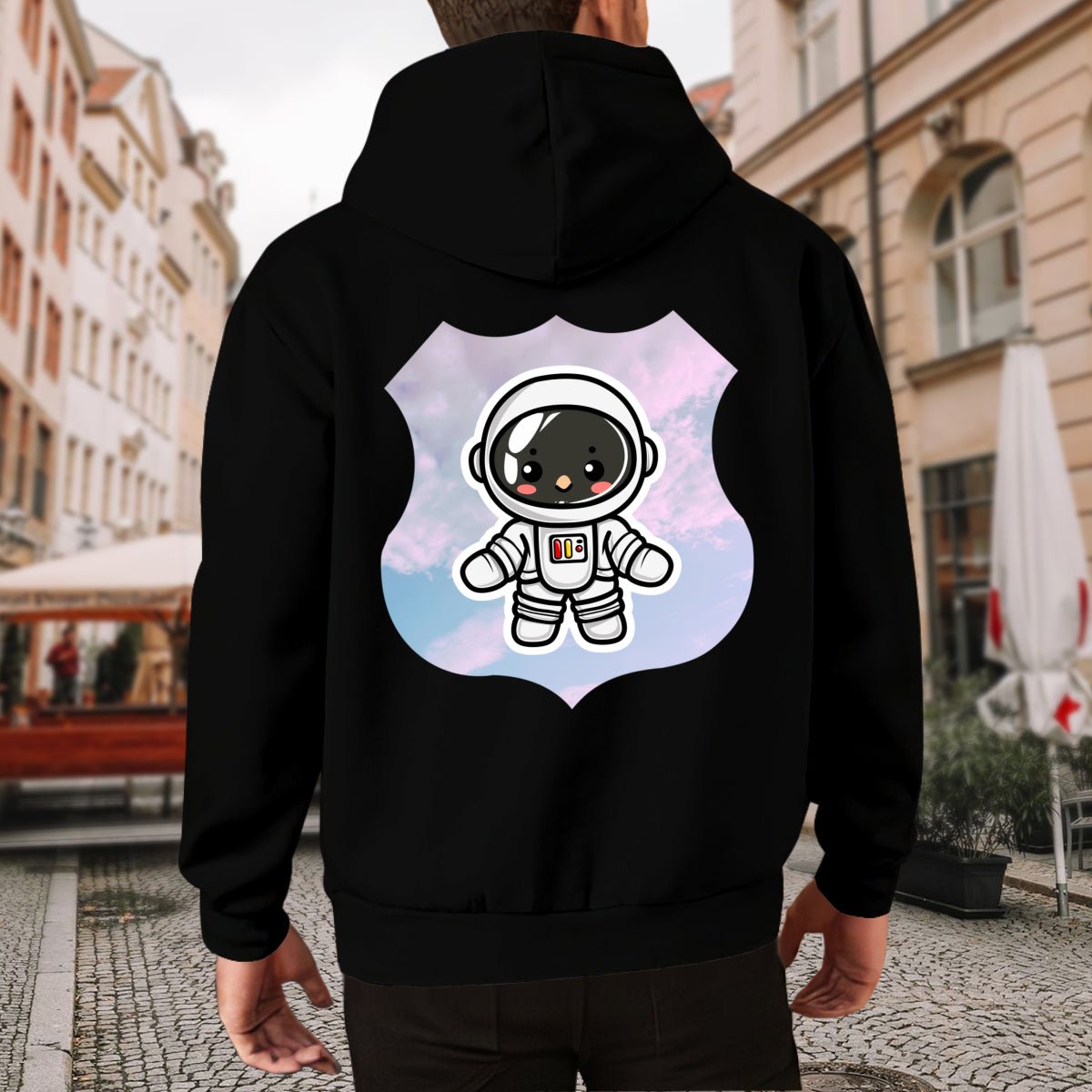 Personalized Astronaut Hoodie (280GSM) - Custom Back Print - BuyEcEc