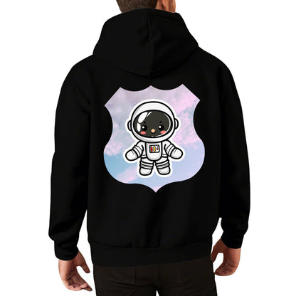 Personalized Astronaut Hoodie (280GSM) - Custom Back Print - BuyEcEc