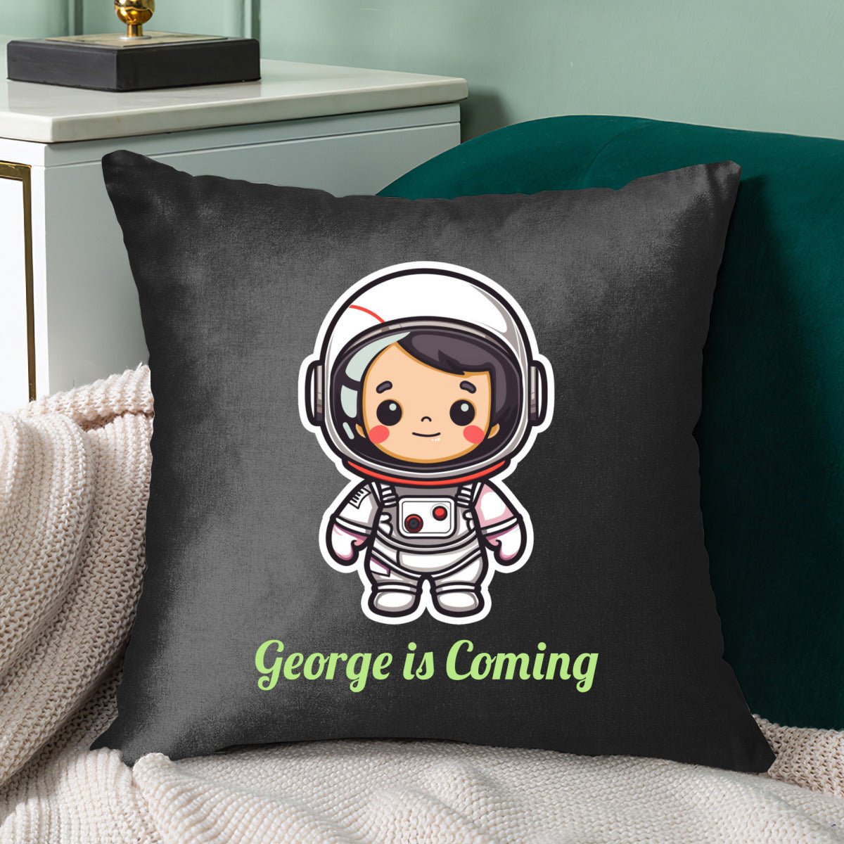 Personalized Astronaut Pillowcase | Custom Photo with an Outer Space Theme - Pillowcases - BuyEcEc