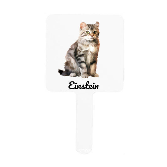 Personalized Cat Breeds Square Mirror with Handle - handlemirrors - BuyEcEc