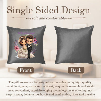 Personalized Couple's Pillowcases | Custom Wedding Gift - Pillowcases - BuyEcEc