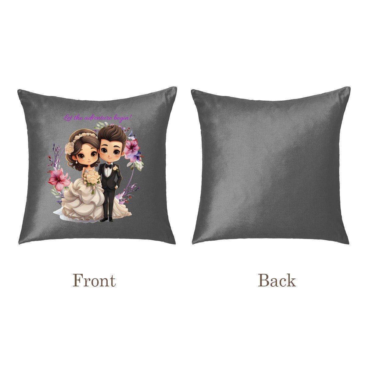Personalized Couple's Pillowcases | Custom Wedding Gift - Pillowcases - BuyEcEc