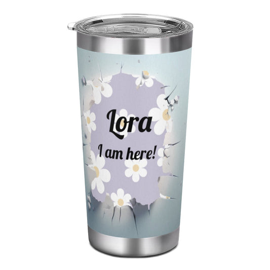 Personalized Crazy Cow 20 Oz Tumbler Travel Coffee Mug - tumblers - BuyEcEc