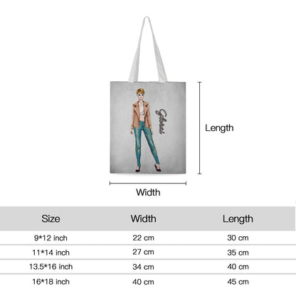 Personalized Fashion Lady Linen Tote Bag - ToteBags - BuyEcEc