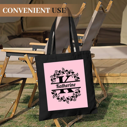 Personalized Monogram Large Canvas Tote BagTote Bag Name Personalized - ToteBags - BuyEcEc